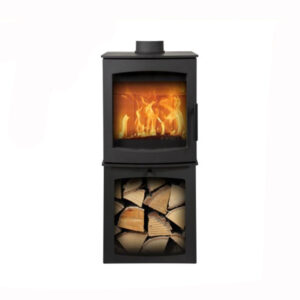 Mi Fires Medium Tinderbox 5kw Defra Wood Burning Stove With Log Box
