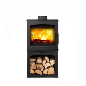 Mi Fires Small Tinderbox 5kw Defra Wood Burning Stove With Log Box