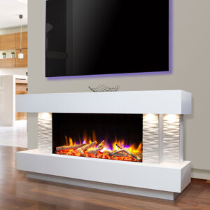 Celsi Ultiflame VR Toronto 800 Illumia Electric MDF Suite - Textured White