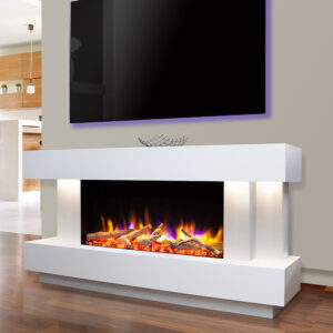 Celsi Ultiflame VR Toronto 800 Illumia Electric MDF Suite - Smooth White