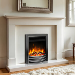 Celsi Ultiflame Ultra Autograph Inset Electric Fire - Black Nickel & Chrome