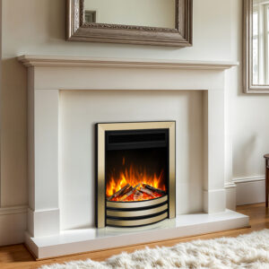 Celsi Ultiflame Ultra Autograph Inset Electric Fire - Brass & Black