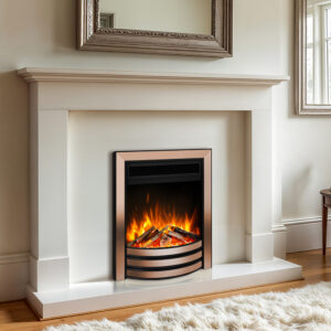 Celsi Ultiflame Ultra Autograph Inset Electric Fire - Rose Gold & Black