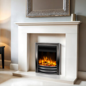 Celsi Ultiflame Ultra SL Autograph Inset Electric Fire - Black Nickel & Chrome
