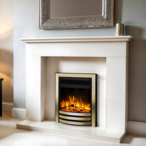Celsi Ultiflame Ultra SL Autograph Inset Electric Fire - Brass & Black