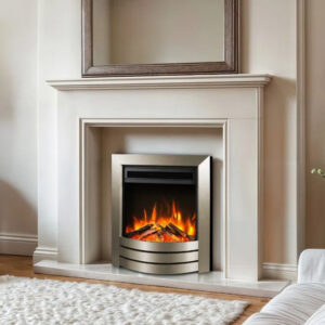Celsi Ultiflame Ultra Camber 1.5kw Electric Fire - Satin Champagne