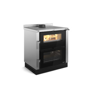 La Nordica Verona XXL - 7kw Wood Burning Cooker - Stainless Steel
