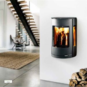 Westfire Uniq 37 7.2kw Wall Hung Defra Wood Burning Stove - With Closed Combustion
