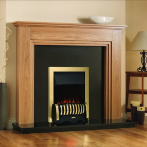 Pure Glow Whitton 48" Natural Oak Surround