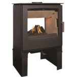 ETA LATE NOV - Mendip Woodland 8kw Defra Double Sided Wood Burning Stove With Log Store
