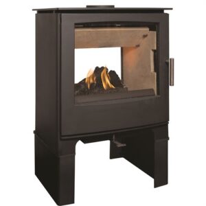 ETA LATE NOV - Mendip Woodland 8kw Defra Double Sided Wood Burning Stove With Log Store