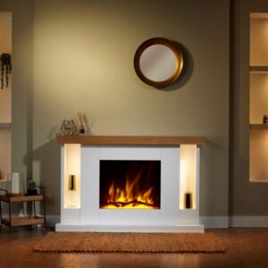 OER Flametek Williamsburg Electric Fireplace Suite
