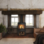 Mendip Woodland Large DC 7.5kw Defra Multifuel Stove With Log Store
