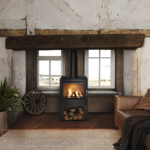 Mendip Woodland Large DC 7.5kw Defra Multifuel Stove With Log Store