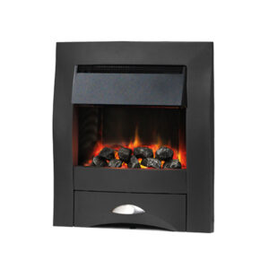 Pure Glow Zara Illusion Graphite Inset Electric Fire - Log or Coal