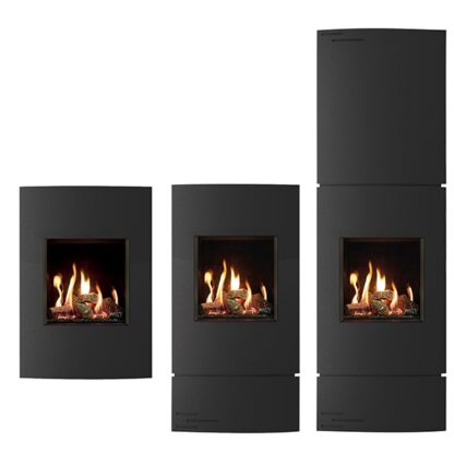 Gazco Riva2 400 - 3.8kw Gas Fire With Black Glass Lining & Conventional Flue - LPG - Image 8