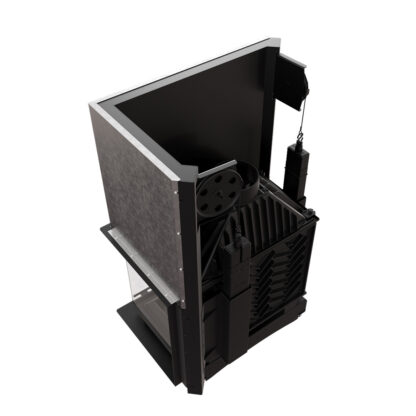 Kratki Amelia 21kw Inset Wood Burning Stove With Right Connected Side Glass & Guillotine Door - AMELIA/P/BS/G - Image 4