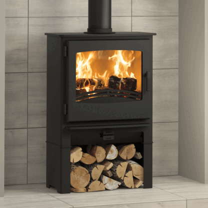 Broseley Evolution Desire Widescreen 5kw Multifuel Stove With Log Store