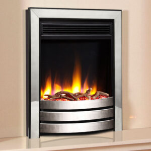 Celsi Ultiflame Ultra Designer 1.5kw Electric Fire - Black Nickel & Chrome
