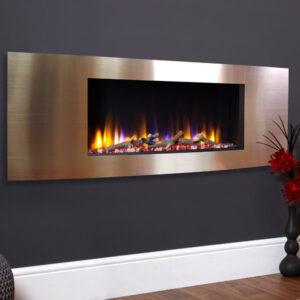 Celsi Ultiflame VR Vichy 1.6kw Electric Fire - Satin Champagne