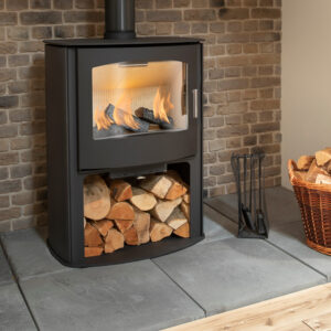 Mendip Churchill 10 MK4 - 9.5kw Defra Multifuel Convection Stove & Log Store
