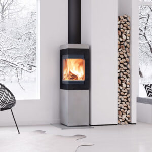 Nordpeis Quadro 2 - 6.2kw Wood Burning Stove - Colorado Natural