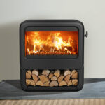 Dovre Rock 500 9kw Wood Burning Stove With Log Store