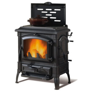 La Nordica Isetta Con Cerchi Evo 4.0 7.3kw Wood Burning Stove with Hotplate