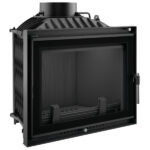 Kratki Eryk 12kw Inset Wood Burning Stove With Black Glass Edge - ERYK/DECO