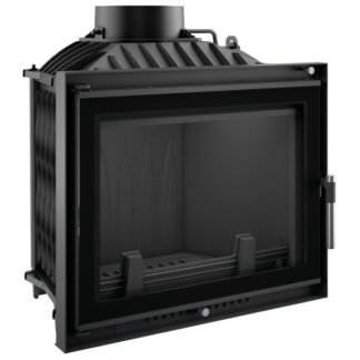 Kratki Eryk 12kw Inset Wood Burning Stove With Black Glass Edge - ERYK/DECO