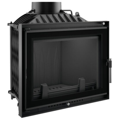 Kratki Eryk 12kw Inset Wood Burning Stove With Black Glass Edge - ERYK/DECO