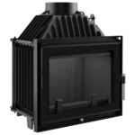 Kratki Maja 8kw Inset Wood Burning Stove With Black Glass Edge - MAJA/DECO/150