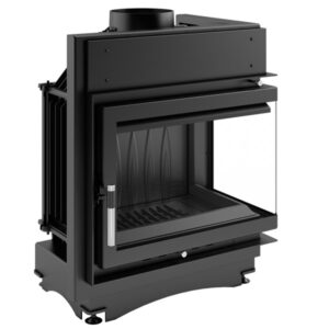 Kratki Maja 8kw Inset Wood Burning Stove With Right Connected Side Glass - MAJA/P/BS/150