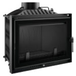 Kratki Wiktor 14kw Inset Wood Burning Stove With Black Glass Edge - WIKTOR/DECO