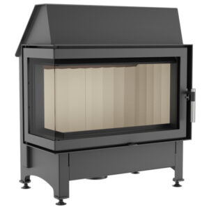 Kratki Zibi 11kw Inset Wood Burning Stove With Left Side Glass - ZIBI/L/BS