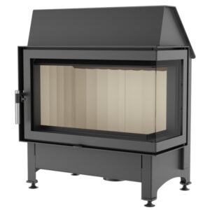 Kratki Zibi 11kw Inset Wood Burning Stove With Right Side Glass - ZIBI/P/BS