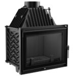 Kratki Zuzia 16kw Inset Wood Burning Stove With Black Glass Edge - ZUZIA/DECO