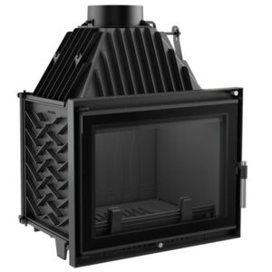 Kratki Zuzia 16kw Inset Wood Burning Stove With Black Glass Edge - ZUZIA/DECO