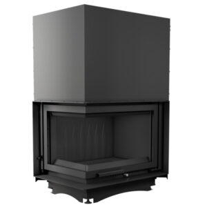 Kratki Zuzia 16kw Inset Wood Burning Stove With Left Side Glass & Guillotine Door - ZUZIA/L/BS/G