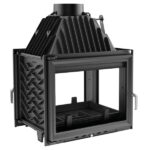Kratki Zuzia 16kw Double Sided Inset Wood Burning Stove & Right Side Glass - ZUZIA/PT