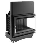 Kratki Zuzia 16kw Inset Wood Burning Stove With Right Connected Side Glass - ZUZIA/P/BS/150