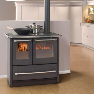 La Nordica Sovrana Easy Evo 2.0 7.5kw Wood Burning Cooker - Black