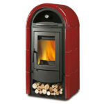 La Nordica Stefany Forno BII 10.6kw Wood Burning Stove - Burgundy