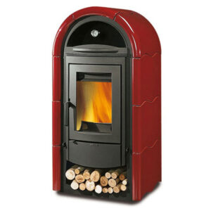 La Nordica Stefany Forno BII 10.6kw Wood Burning Stove - Burgundy