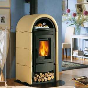 La Nordica Stefany Forno BII 10.6kw Wood Burning Stove - Parchment