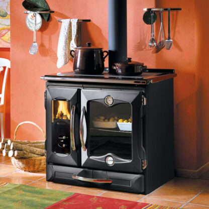 La Nordica Suprema 4.0 9.0kw Wood Burning Cooker - Anthracite Black
