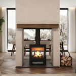 ETA LATE NOV - Mendip Woodland MK4 8kw Defra Double Sided Wood Burning Stove