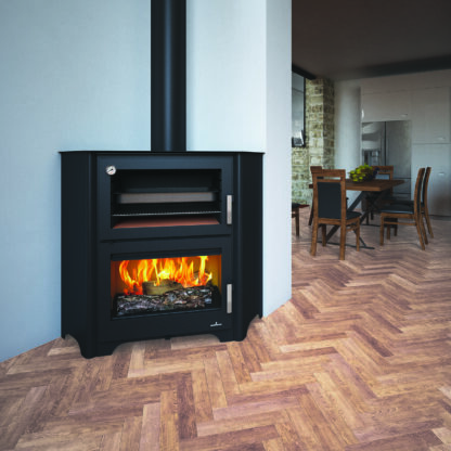 Bronpi Murano-R - 14kw Corner Wood Burning Stove With Oven - Image 2