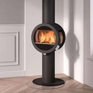 Nordpeis Me 5.8kw Wood Burning Stove With Pedestal & Side Glass