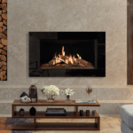 Gazco Reflex 105 - 9.9kw Natural Gas Fire With Black Glass Lining - Balanced Flue